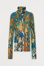 Wool Jersey Turtleneck Top - Yellowmulticolored - Ladies HampM CA at H&M